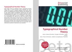 Portada del libro de Typographical Number Theory