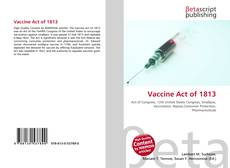 Couverture de Vaccine Act of 1813