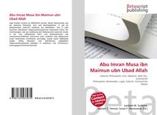 Couverture de Abu Imran Musa ibn Maimun ubn Ubad Allah