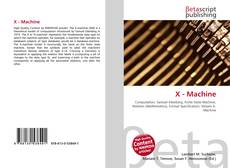 Couverture de X - Machine