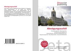 Couverture de Abwägungsausfall