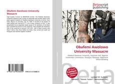 Portada del libro de Obafemi Awolowo University Massacre