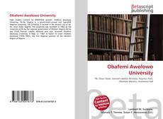 Copertina di Obafemi Awolowo University