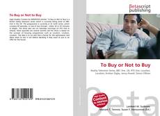 Copertina di To Buy or Not to Buy