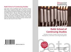 Copertina di Rabb School of Continuing Studies