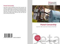 Copertina di Postal Censorship