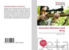 Buchcover von Australian Women's Land Army