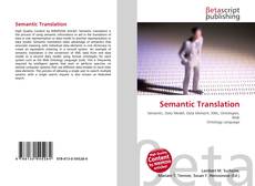 Capa do livro de Semantic Translation 