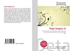 Couverture de Pope Sergius IV