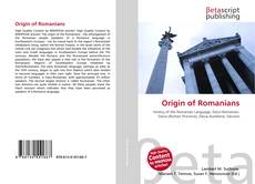 Обложка Origin of Romanians