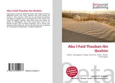 Capa do livro de Abu l-Faid Thauban ibn Ibrahim 