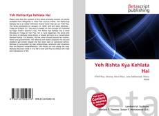 Bookcover of Yeh Rishta Kya Kehlata Hai