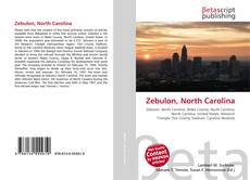 Couverture de Zebulon, North Carolina