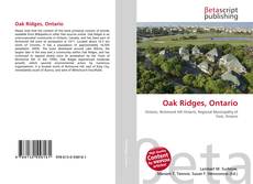Buchcover von Oak Ridges, Ontario
