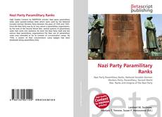 Capa do livro de Nazi Party Paramilitary Ranks 