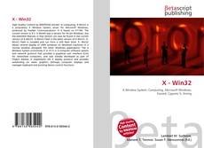 Capa do livro de X - Win32 