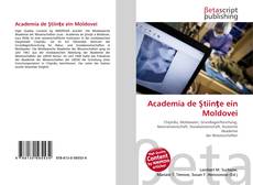 Buchcover von Academia de Ştiinţe ein Moldovei