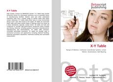 Couverture de X-Y Table