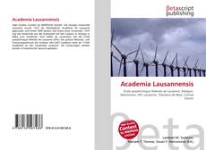 Copertina di Academia Lausannensis
