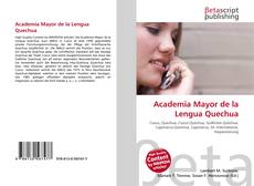 Capa do livro de Academia Mayor de la Lengua Quechua 