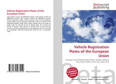 Couverture de Vehicle Registration Plates of the European Union
