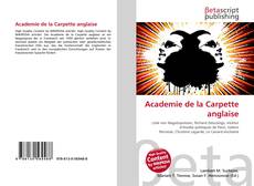Copertina di Academie de la Carpette anglaise
