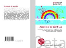 Copertina di Académie de Saint-Luc