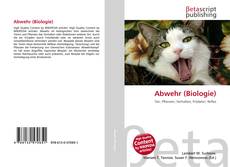 Couverture de Abwehr (Biologie)