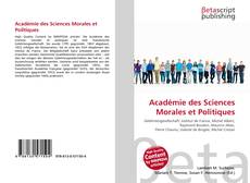 Copertina di Académie des Sciences Morales et Politiques