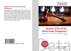 Buchcover von Section 377A of the Penal Code (Singapore)