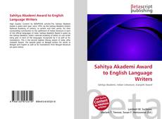 Buchcover von Sahitya Akademi Award to English Language Writers