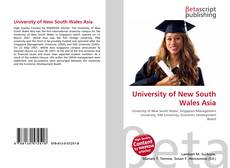 Couverture de University of New South Wales Asia