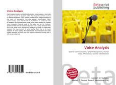 Buchcover von Voice Analysis