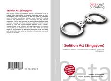 Couverture de Sedition Act (Singapore)