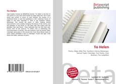 Buchcover von To Helen