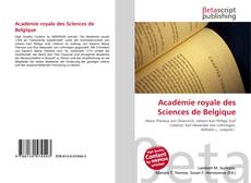 Обложка Académie royale des Sciences de Belgique