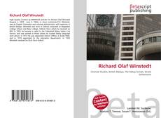 Copertina di Richard Olaf Winstedt