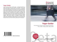 Buchcover von Yegor Gaidar