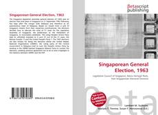 Buchcover von Singaporean General Election, 1963