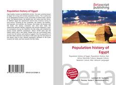 Buchcover von Population history of Egypt
