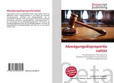 Couverture de Abwägungsdisproportionalität