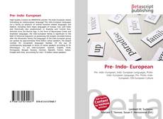 Buchcover von Pre- Indo- European