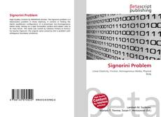 Copertina di Signorini Problem