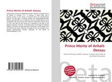 Buchcover von Prince Moritz of Anhalt- Dessau