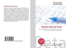Buchcover von Skolem Normal Form