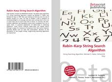 Buchcover von Rabin–Karp String Search Algorithm