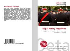 Buchcover von Royal Malay Regiment