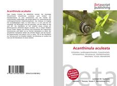 Capa do livro de Acanthinula aculeata 