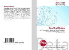 Copertina di Paul I of Russia