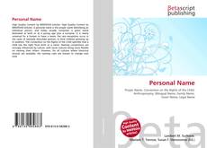 Buchcover von Personal Name